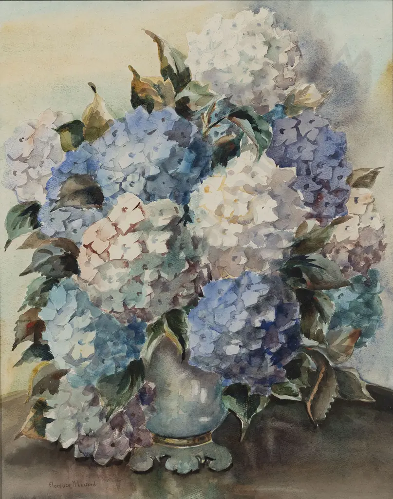 Florence M Luxford - Hydrangeas Image 1++