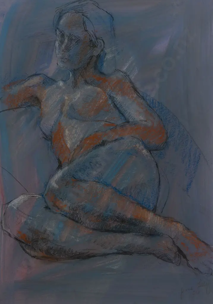 June Tilley - Untitled Nude Blue Image 1++