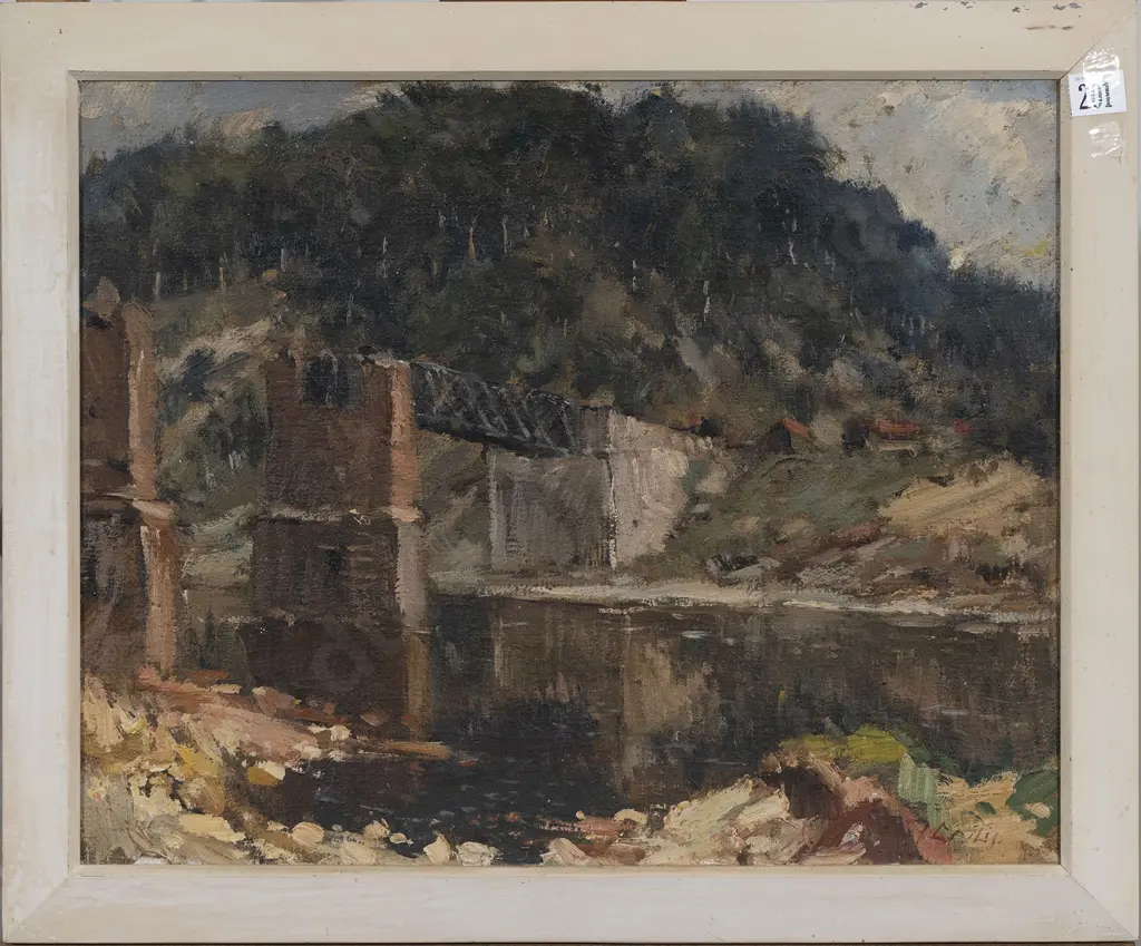 Janis Gailis (1903 - 1975) - Untitled Bridge Image 1++