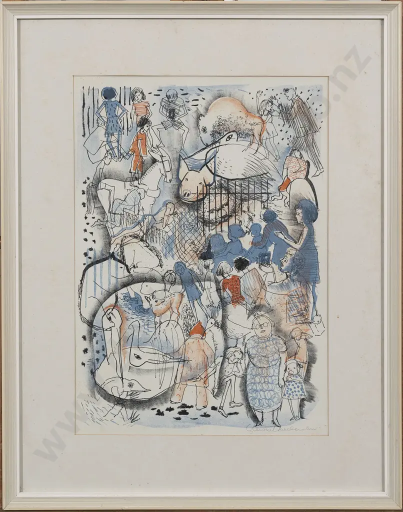 Stuart Bell MacLennan (1903 - 1973) - The Zoo Image 1++
