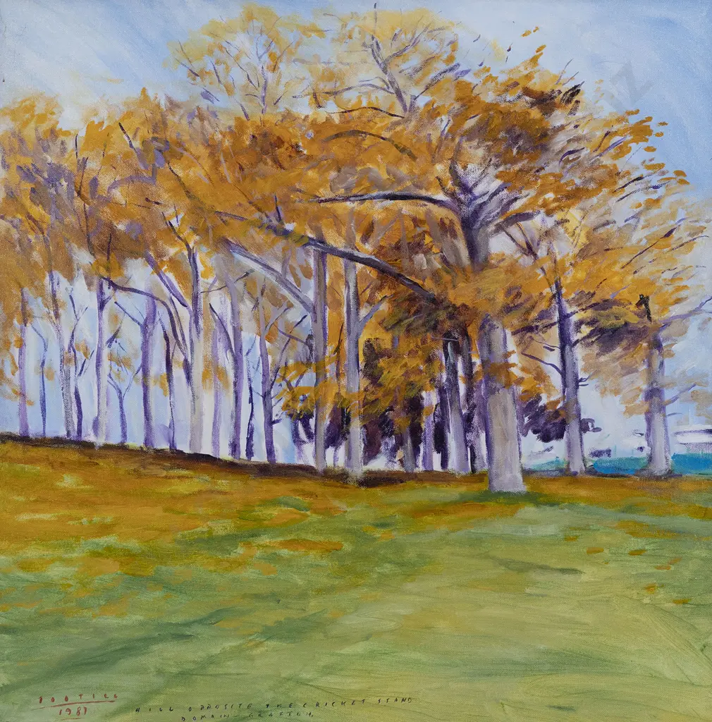 Jon Tootill (b 1951) - Hill Opposite the Cricket Stand Image 1++
