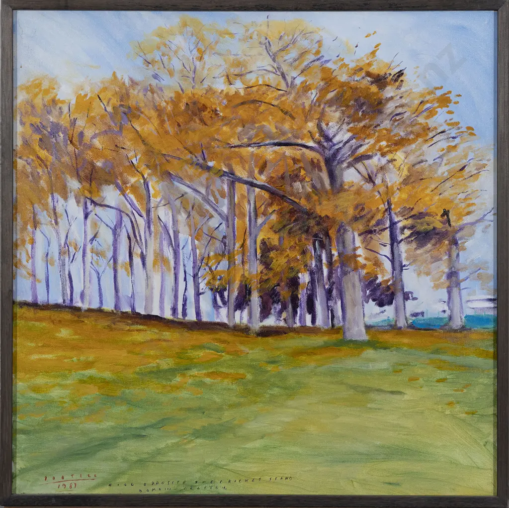 Jon Tootill (b 1951) - Hill Opposite the Cricket Stand Image 1++