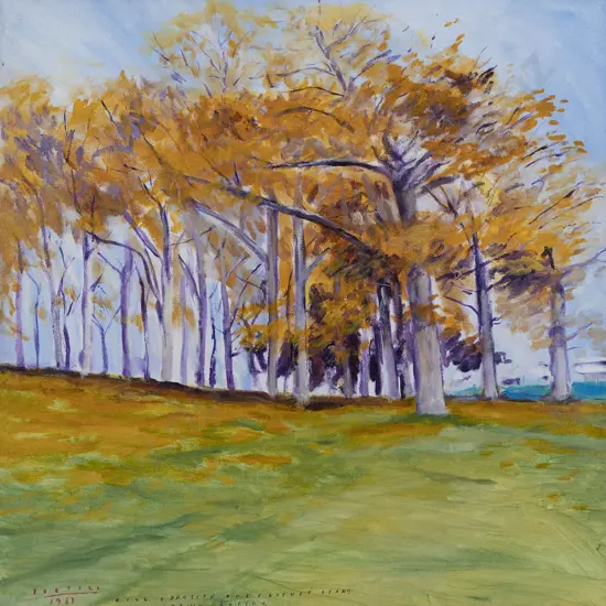 Jon Tootill (b 1951) - Hill Opposite the Cricket Stand