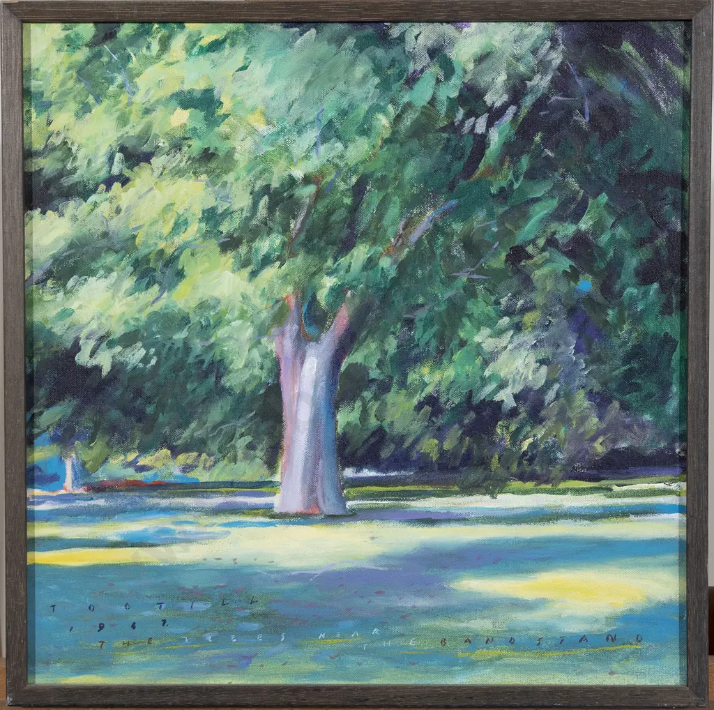 Jon Tootill (b 1951) - The Trees Near the Bandstand Image 1++