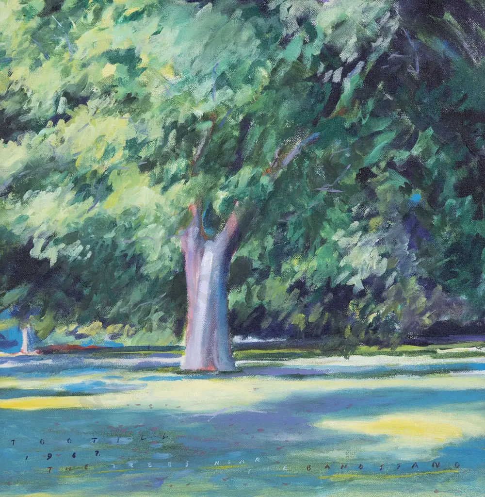 Jon Tootill (b 1951) - The Trees Near the Bandstand Image 1++