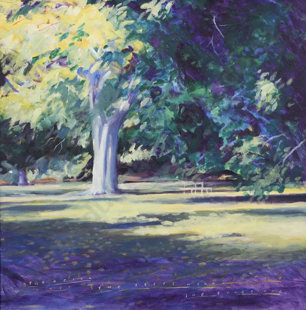 Jon Tootill (b 1951) - The Trees Near the Bandstand Image 1++