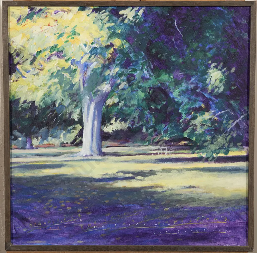 Jon Tootill (b 1951) - The Trees Near the Bandstand Image 1++