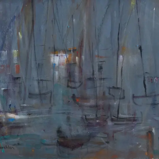 Tui McLauchlan (1915-2004) - Boats on the Water