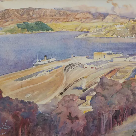 Beatrice Seddon (1889-1987) - Wellington from Wadestown Road