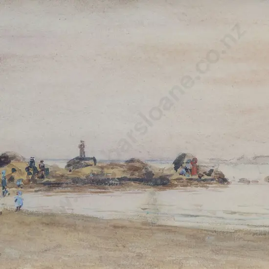 Nugent Welsh (1881 - 1970) - Family Day at the Beach