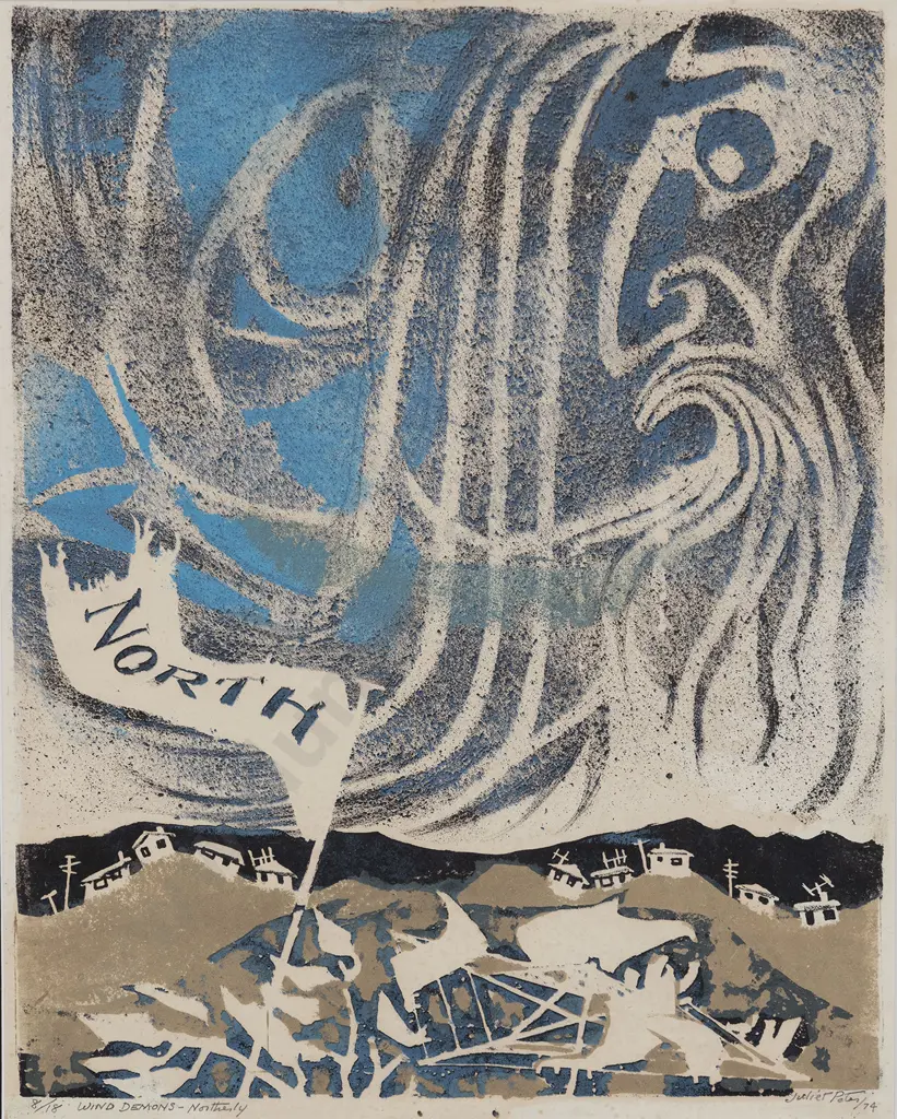 Juliet Peter (1915-2010) Wind Demons - Northerly Image 1++