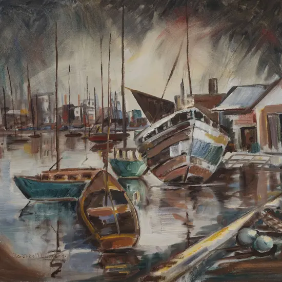 Florence M. Luxford - Boats Oriental Bay