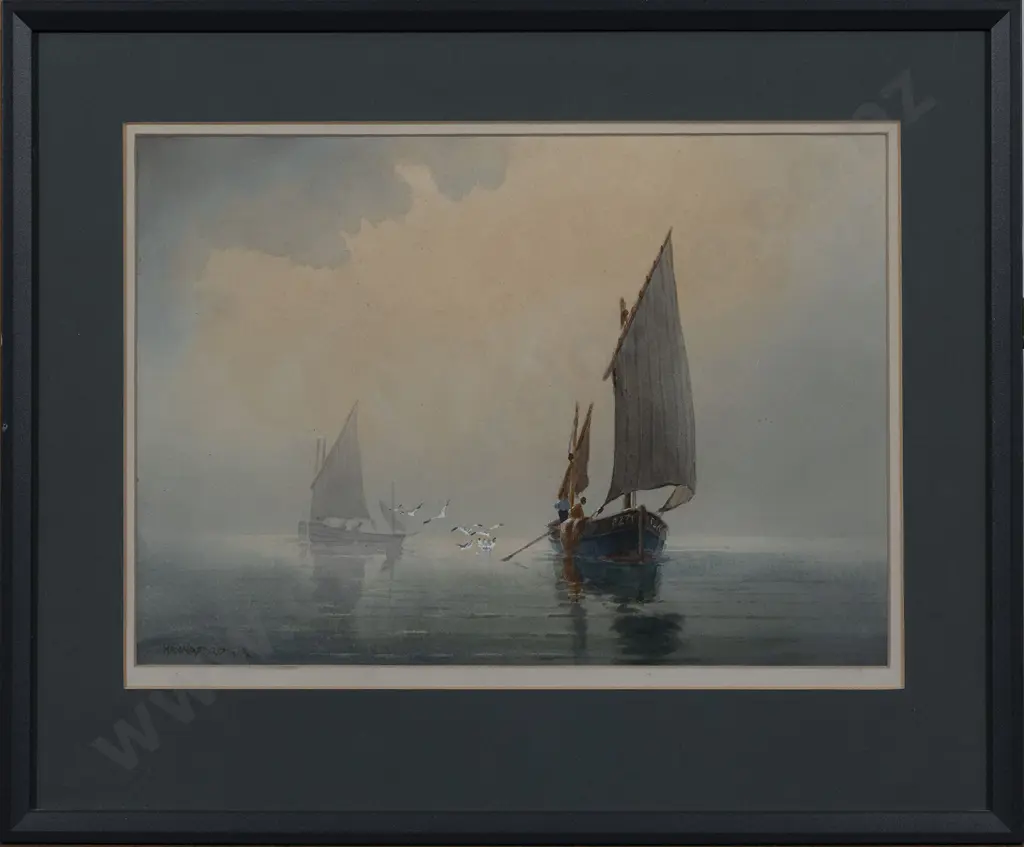 Charles Arthur Hannaford R.B.A. (1887-1972) - The Boat at Wroxham Norwich Image 1++