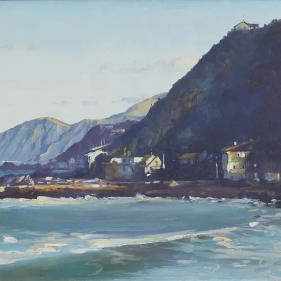 Michael Blow (b. 1943) - Towards Owhiro Bay