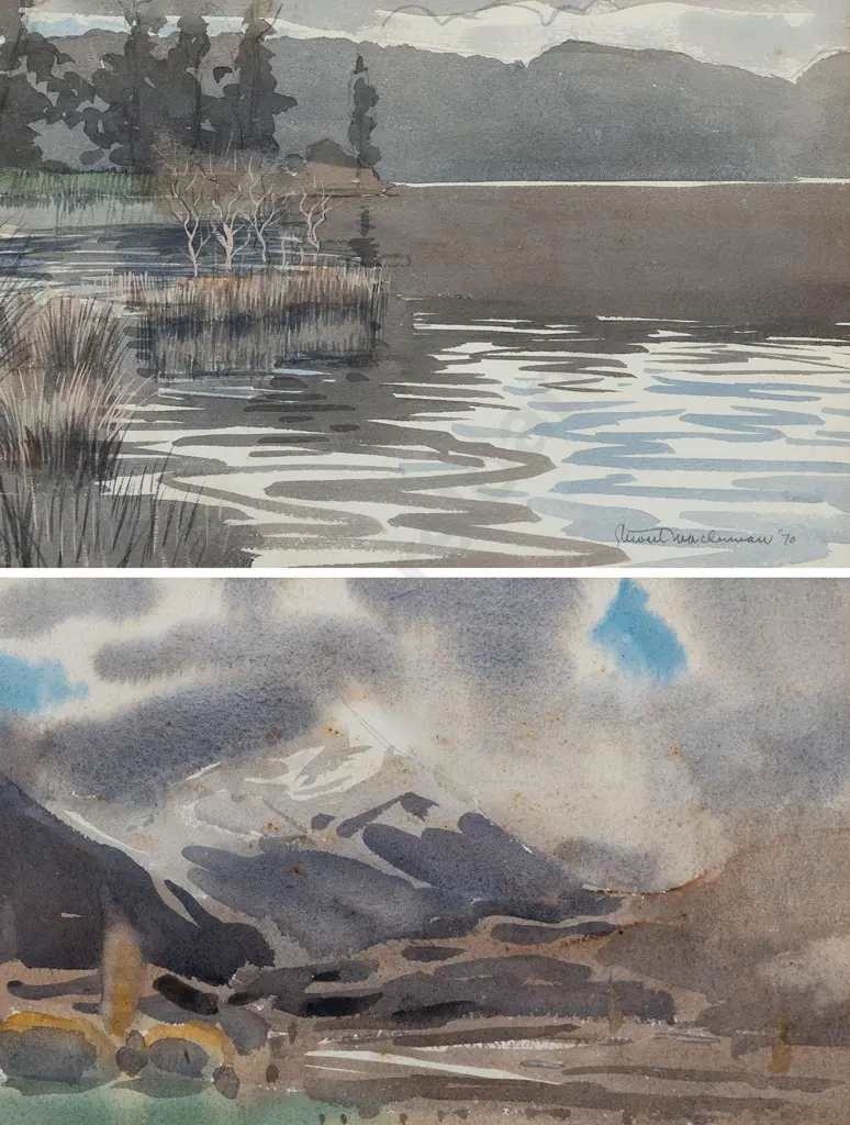 Stewart McLennan (1903-1973) - Lake Ianthe and Autumn Rain Wanaka (2) Image 1++