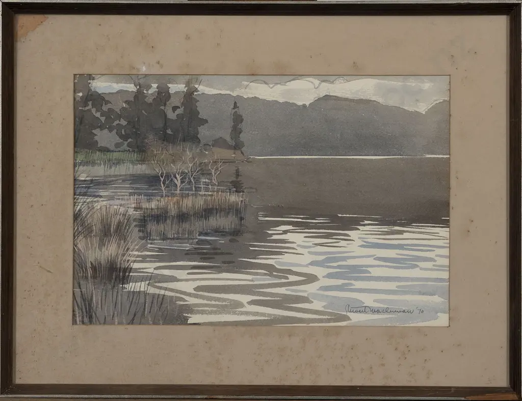 Stewart McLennan (1903-1973) - Lake Ianthe and Autumn Rain Wanaka (2) Image 1++