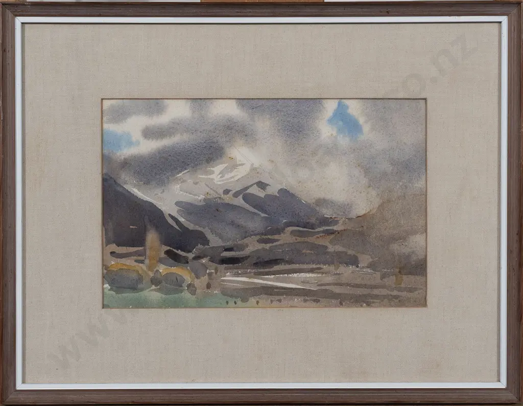 Stewart McLennan (1903-1973) - Lake Ianthe and Autumn Rain Wanaka (2) Image 1++