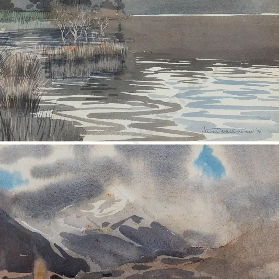 Stewart McLennan (1903-1973) - Lake Ianthe and Autumn Rain Wanaka (2)