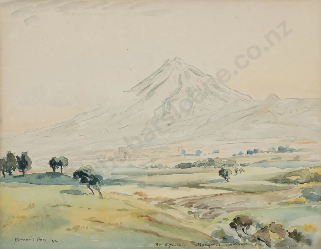 Bernard Aris (1887-1977) - Mt Egmont Image 1++