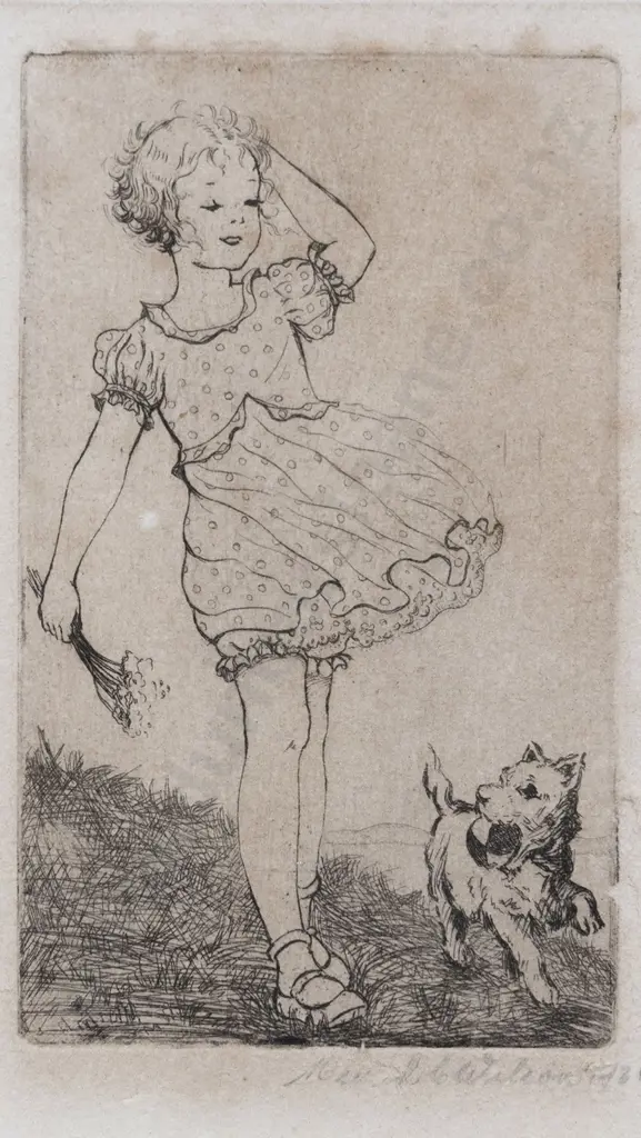 Muriel Moody (1907-1991) - Untitled Etching Image 1++