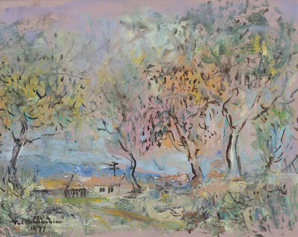 Tui McLauchlan (1915-2004) - Sunset at Paraparaumu Image 1++