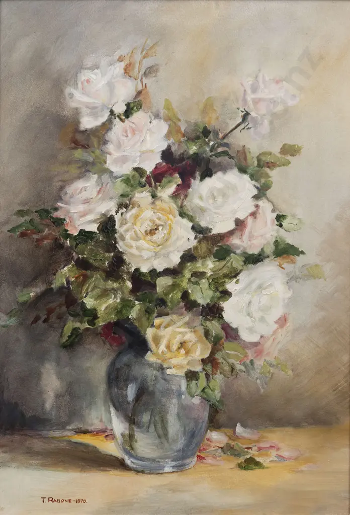 Thelma Rabone (1899-1992) - Roses Image 1++