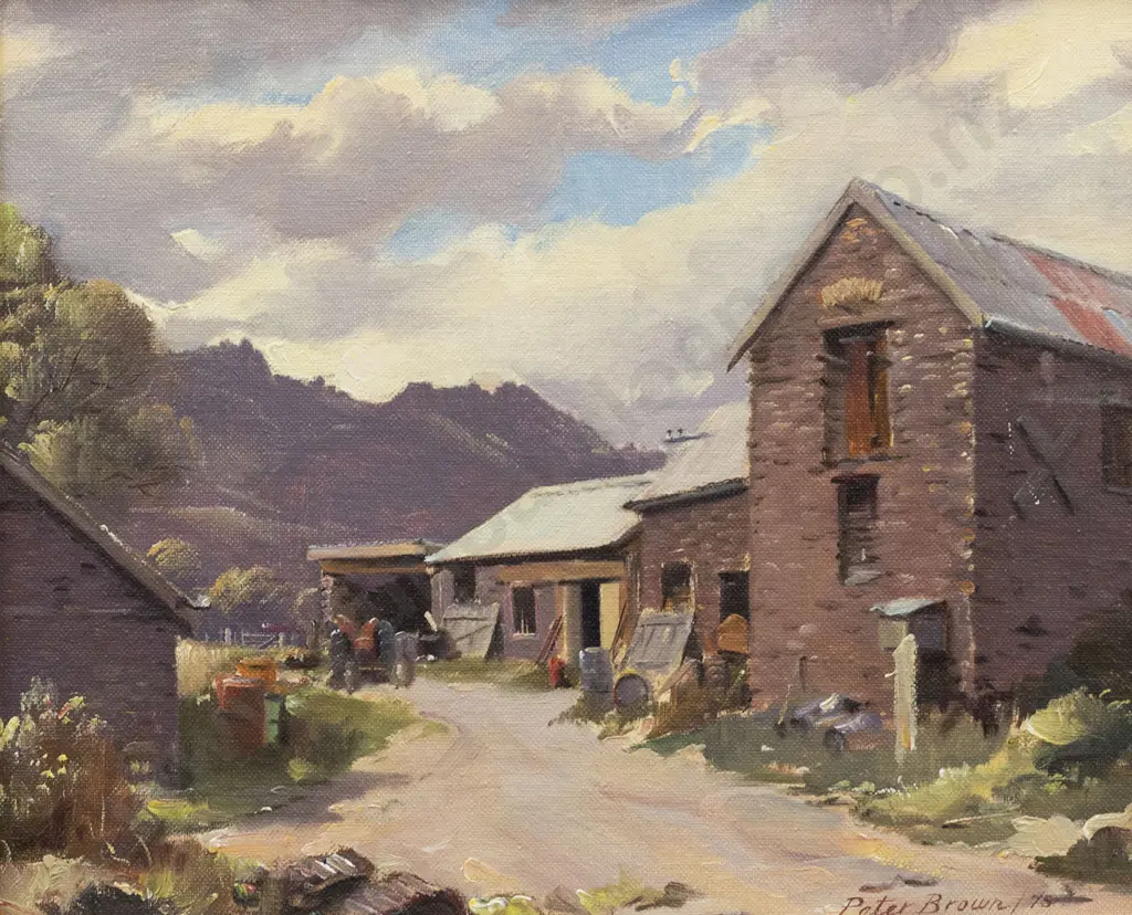 Peter Brown - Farm Buildings Near Alexandra Image 1++