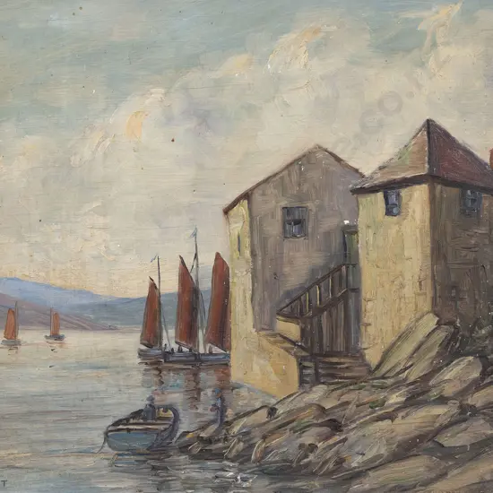 Harold Bennett (BRITISH 1879–1955) - The Harbour
