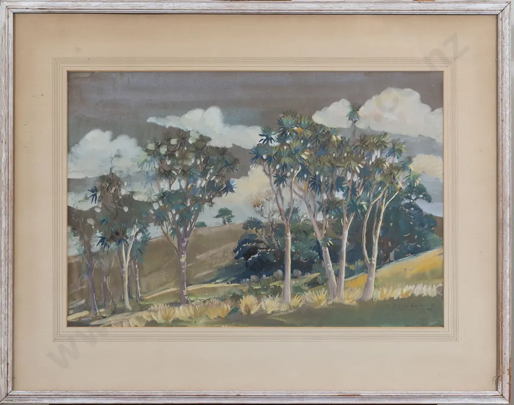 Kathleen Airini Vane (1891 - 1965) - Cabbage Trees Image 1++
