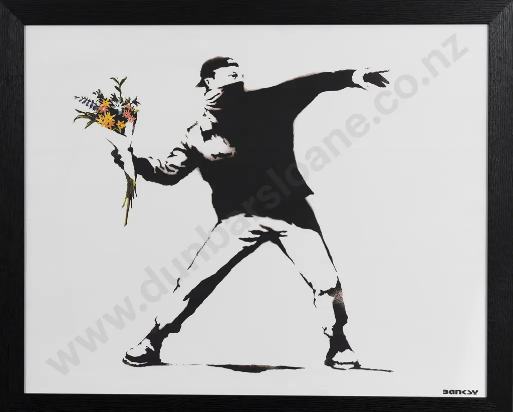 Banksy - Flower Thrower Print Image 1++