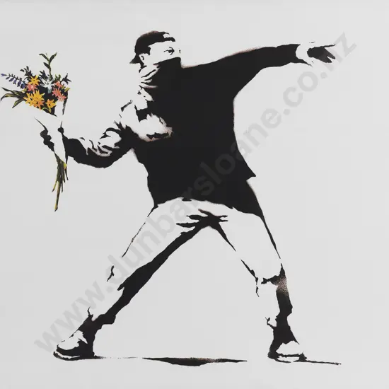 Banksy - Flower Thrower Print