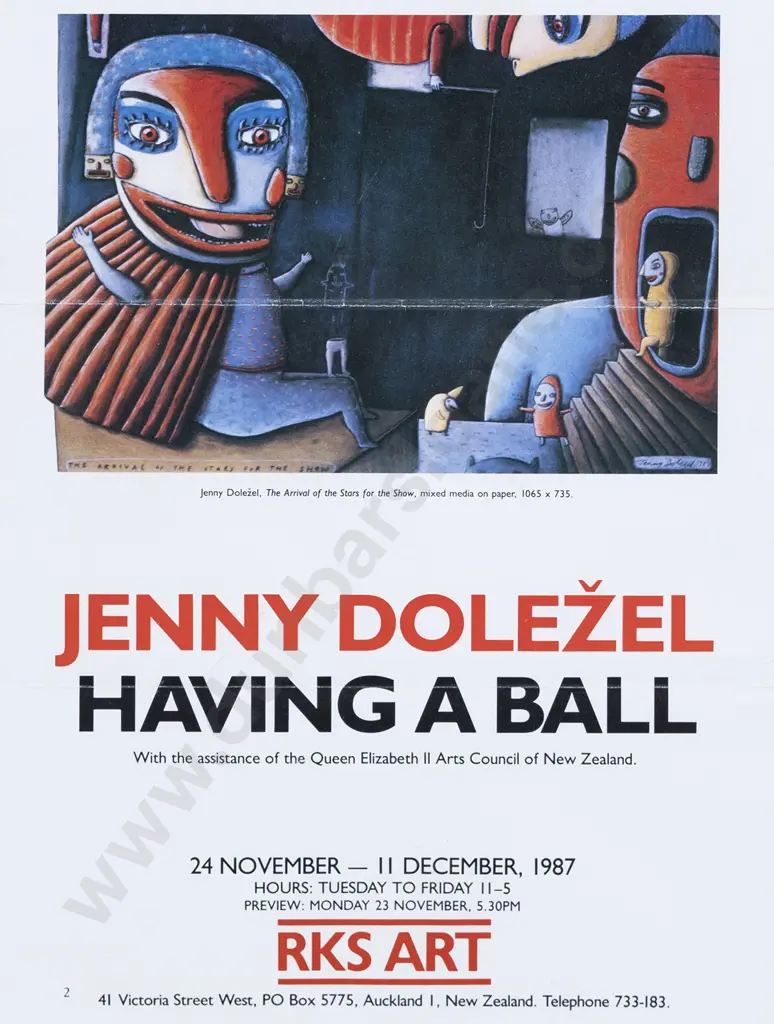 Jenny Dolezel - 'Having A Ball' Exhibition Poster Image 1++