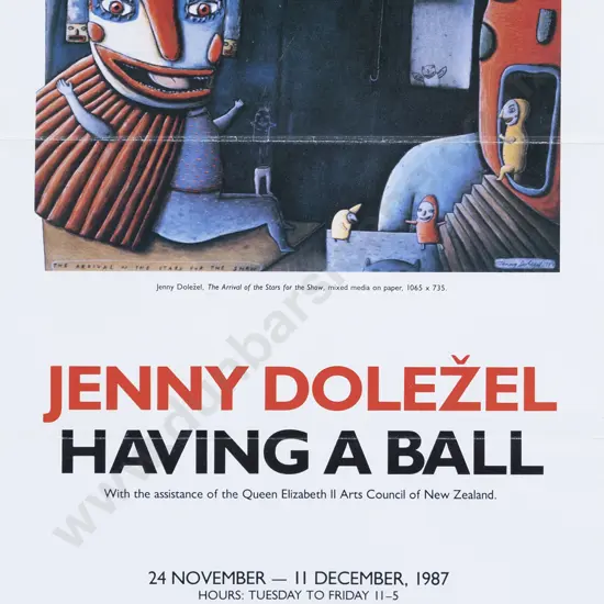 Jenny Dolezel - 'Having A Ball' Exhibition Poster