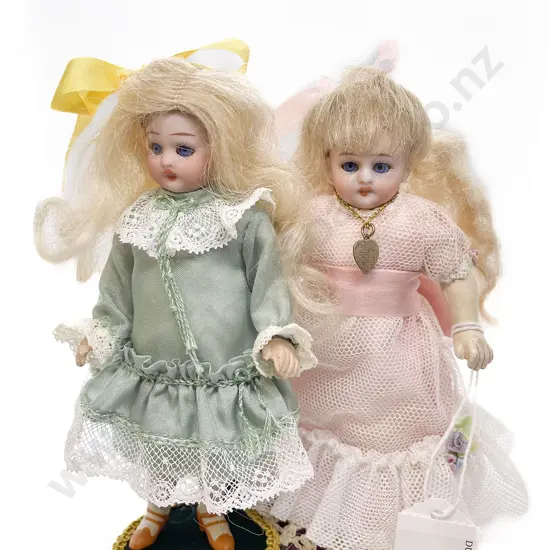 Two Small Bisque Dolls