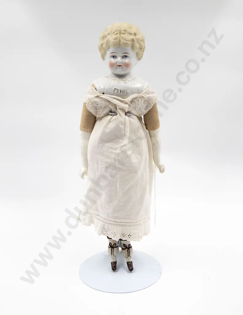 Hertwig German Pet Name China Head Doll “Ethel” Image 1++