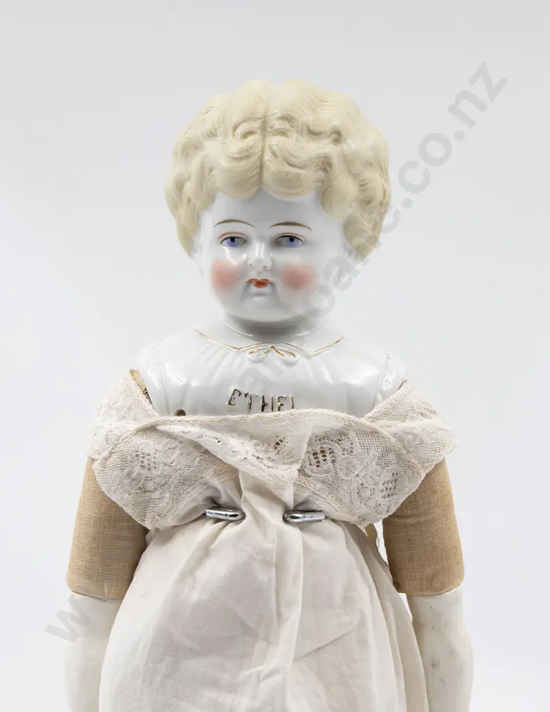 Hertwig German Pet Name China Head Doll “Ethel” Image 1++