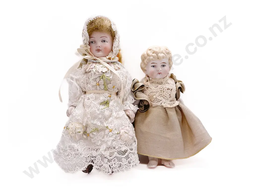 Two All Bisque Dolls Image 1++