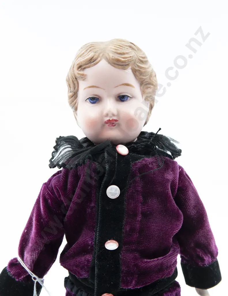 Einco British Make Bisque Shoulder Plate Character Boy Doll Image 1++
