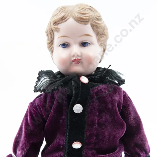 Einco British Make Bisque Shoulder Plate Character Boy Doll