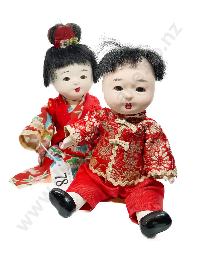 Two Vintage Japanese Toddler Dolls Image 1++