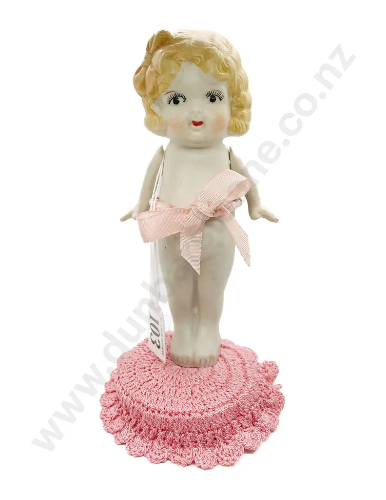 Made in Japan C1930's All Bisque Doll Image 1++