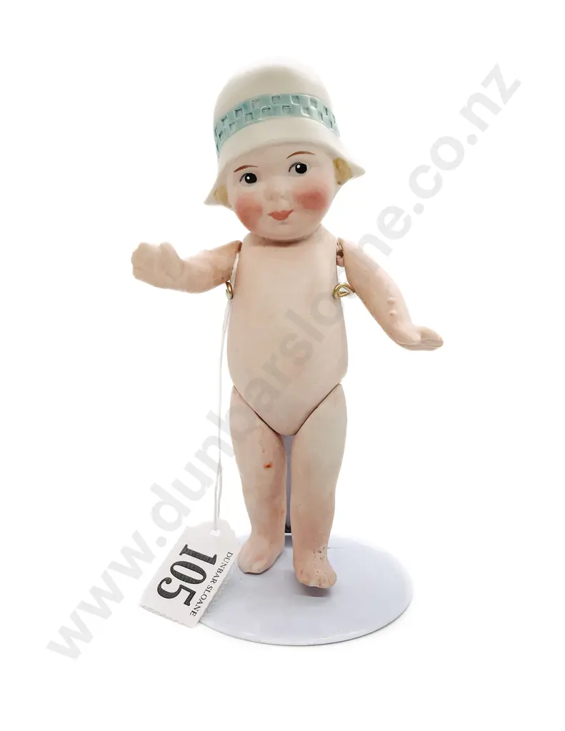German #10953 All Bisque Character Doll Image 1++
