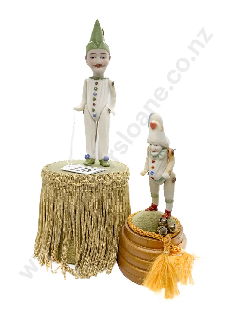 Two All Bisque Punch Type Character Figures Image 1++