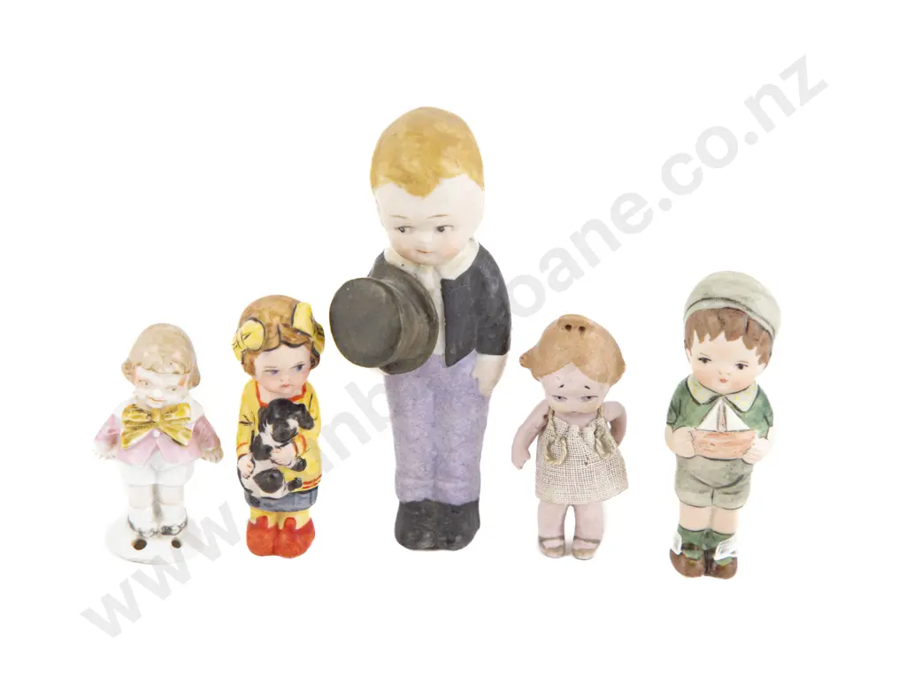 Six Bisque Character Figures Image 1++