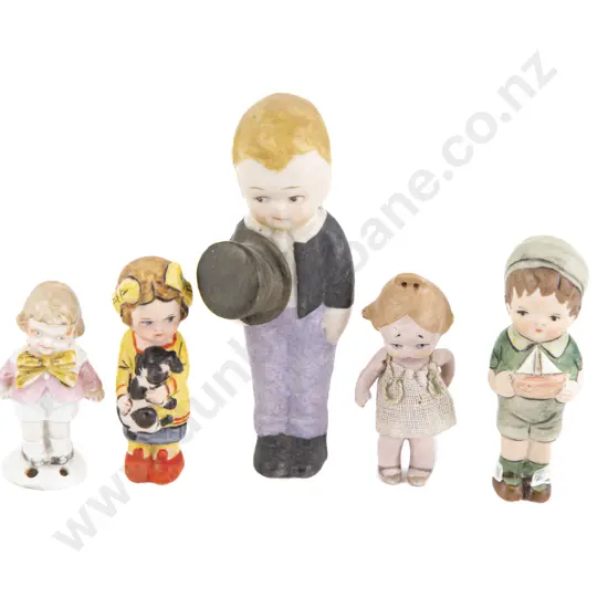 Six Bisque Character Figures