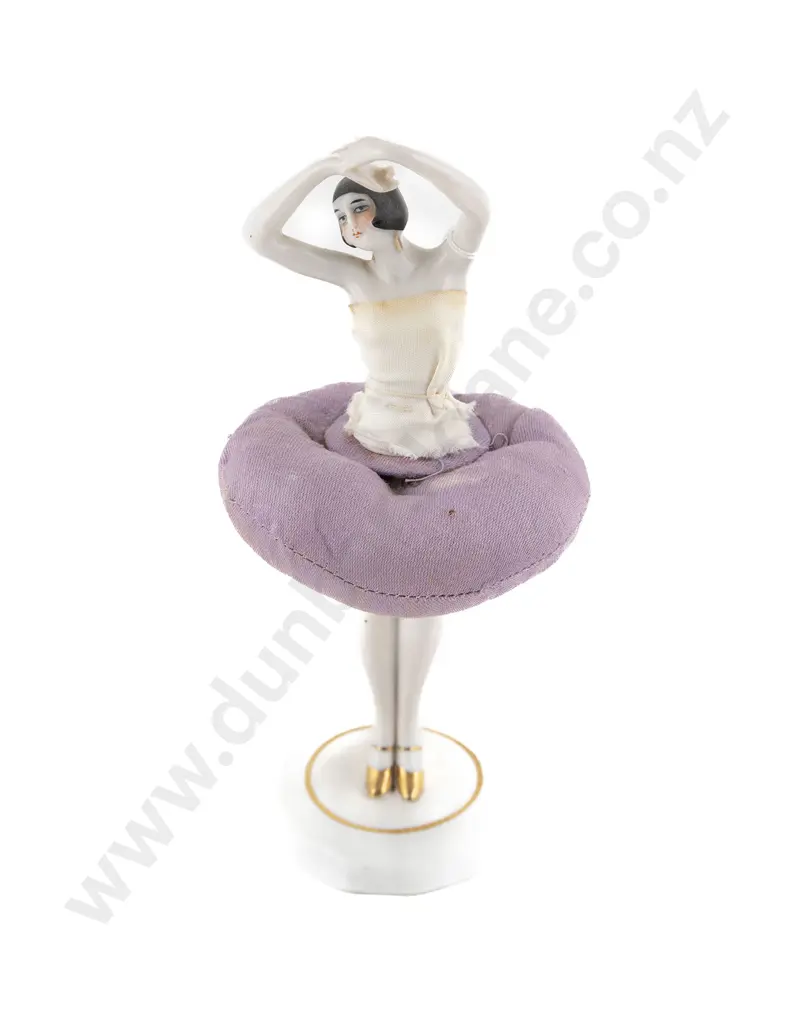 German Art Deco China Half Head Doll Image 1++