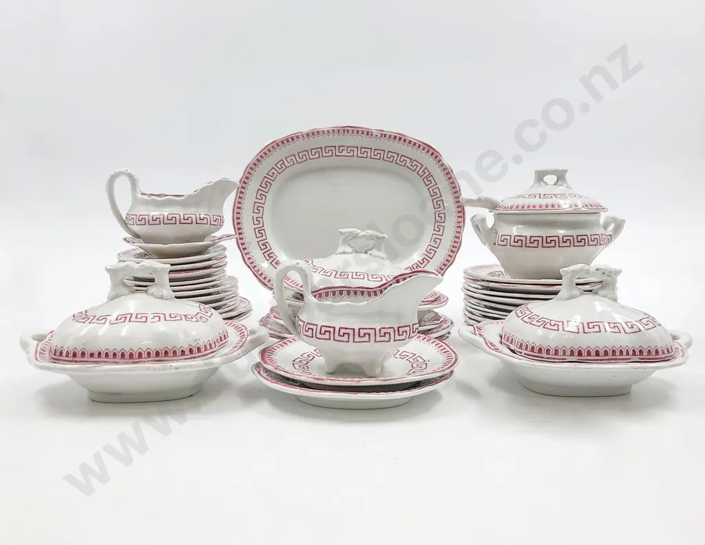 Victorian Brown-Westhead Moore & Co Childs Nursery Dinner Service Image 1++