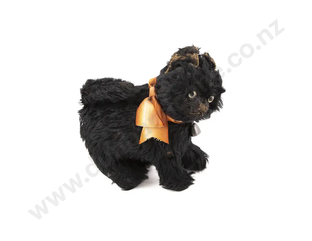 Vintage Possible Chad Valley Black Plush Kitten Image 1++