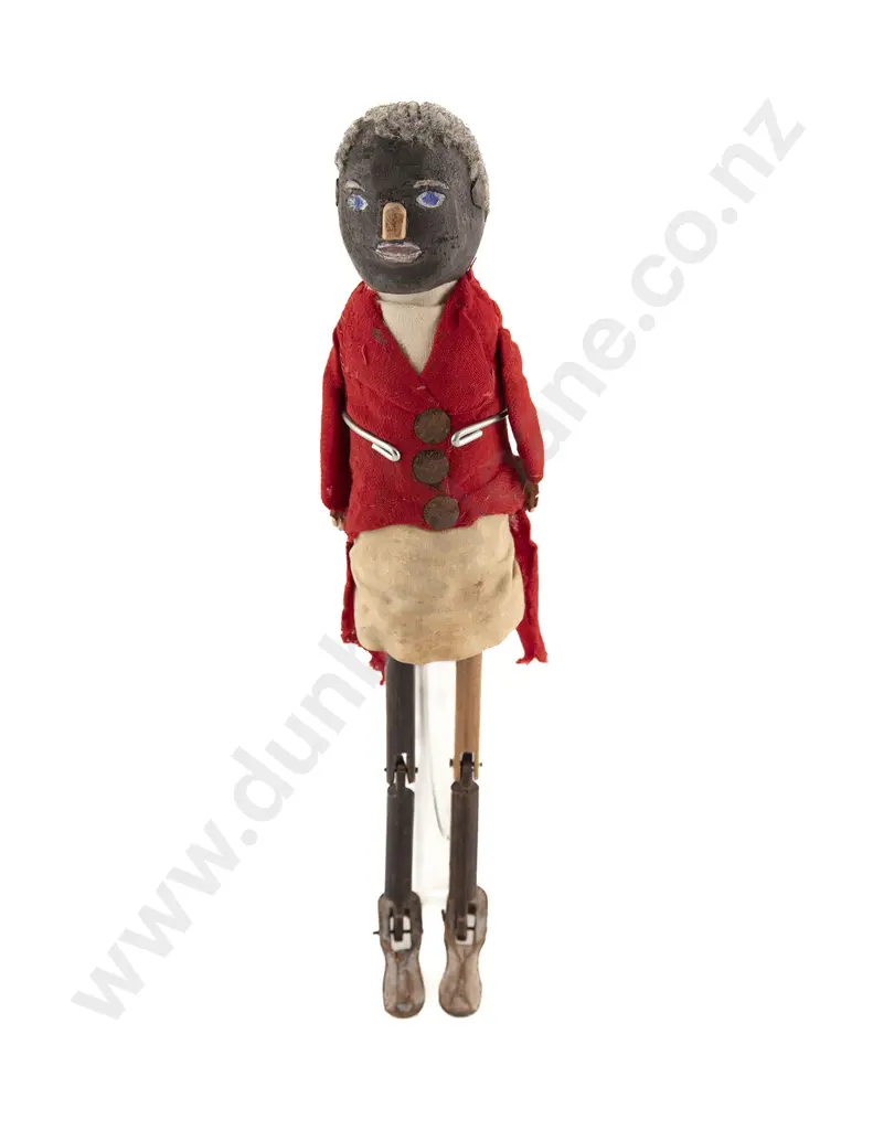 American Folk Art Wooden Crafted Jigger Dancing Doll Image 1++