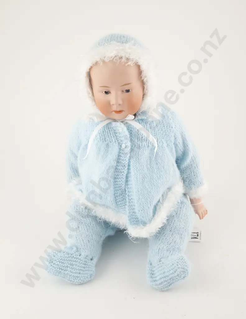 Gebruder Heubach Bisque Shoulder Plate Character Doll Image 1++